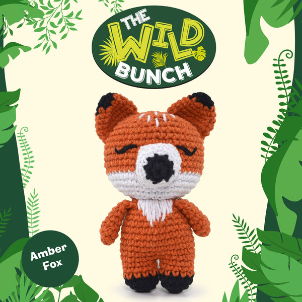 Knitty Critters - The Wild Bunch - Amigurumi Crochet Kit - Amber Fox