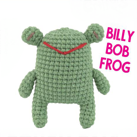 Knitty Critters - Pouch Pals I Billy Bob Frog | DIY Amigurumi Crochet ...