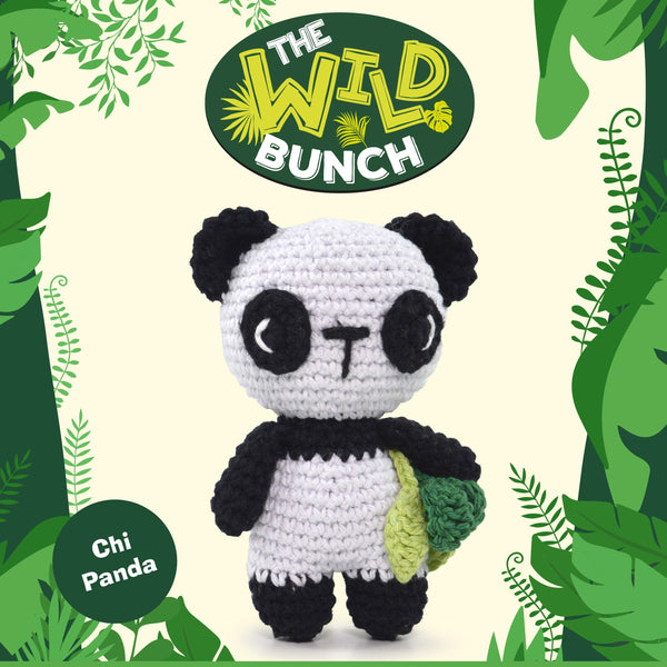 Knitty Critters - The Wild Bunch - Amigurumi Crochet Kit - Chi Panda