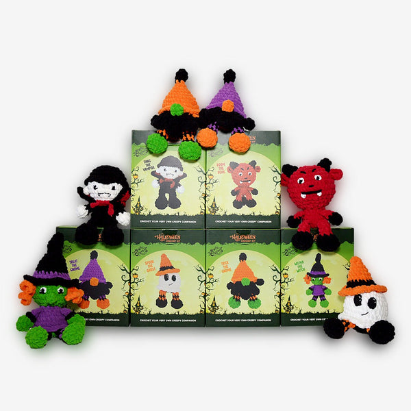 HALLOWEEN BUNDLE - 6 x 6 Halloween Crochet Kits (36 Kit Bundle)