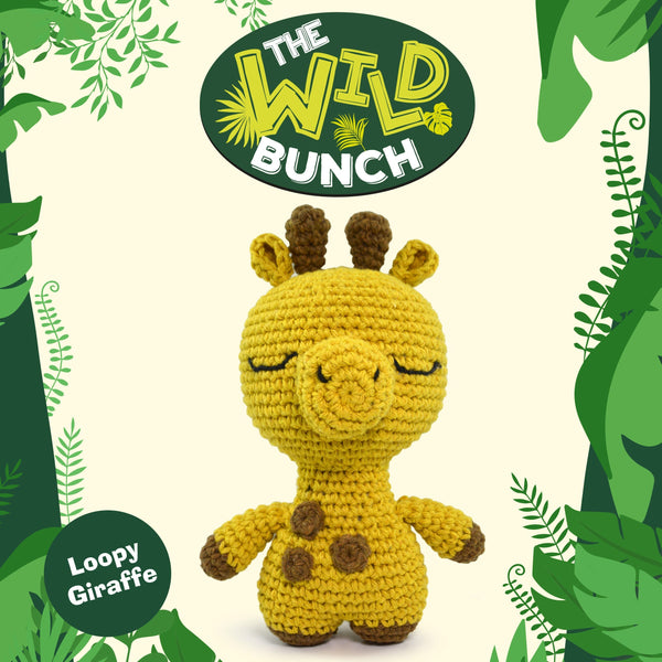 Knitty Critters - The Wild Bunch - Amigurumi Crochet Kit - Loopy Giraffe