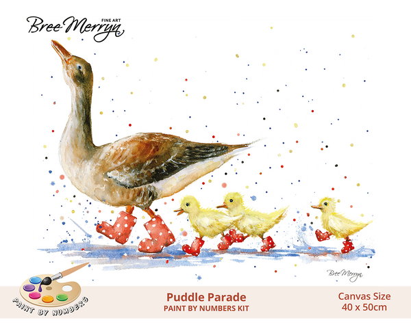 Bree Merryn Paint By Numbers 40cm x 50cm - Puddle Parade