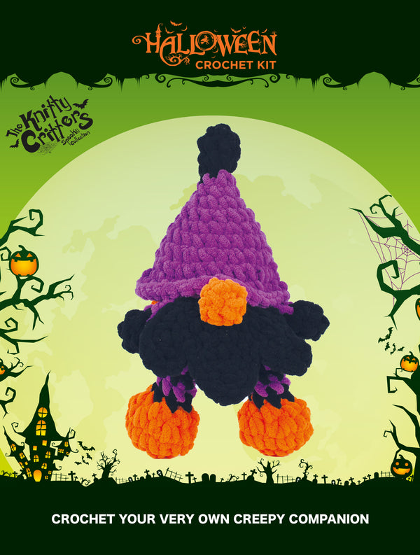 Knitty Critters - Knitty Critters - Halloween Amigurumi Crochet Kit - Treat The Gnome
