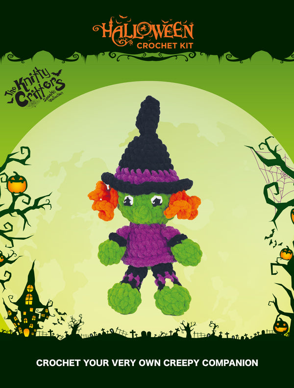 Knitty Critters - Halloween Amigurumi Crochet Kit - Witch