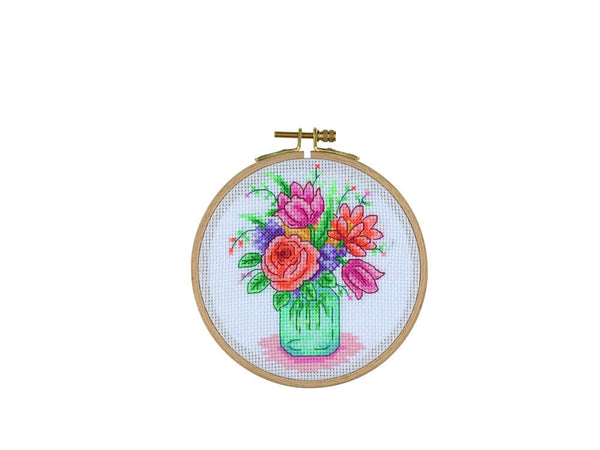 Counted Cross Stitch Kit - ACS02 - Jar Of Sunshine